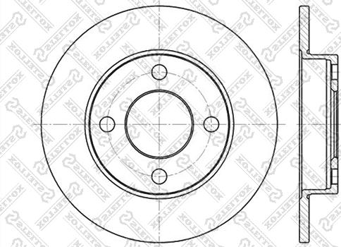 Stellox 6020-4748-SX - Тормозной диск autospares.lv