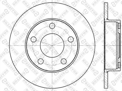 Stellox 6020-4747-SX - Тормозной диск autospares.lv