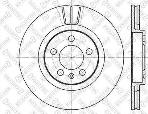 Stellox 6020-4759V-SX - Тормозной диск autospares.lv