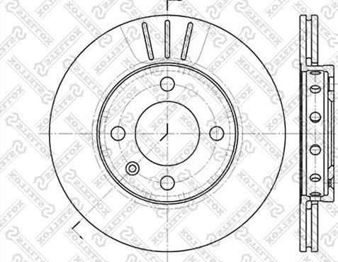 Stellox 6020-4756V-SX - Тормозной диск autospares.lv