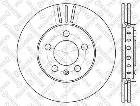 Stellox 6020-4758V-SX - Тормозной диск autospares.lv