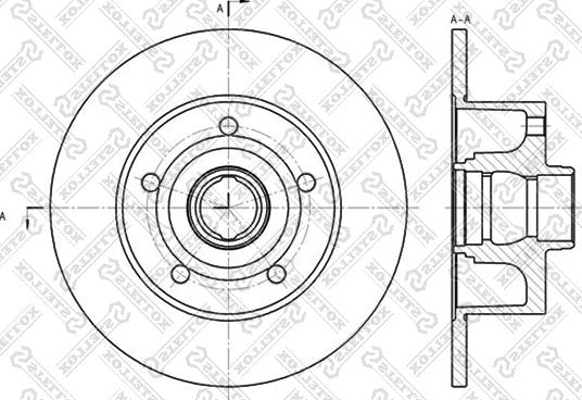 Stellox 6020-4757-SX - Тормозной диск autospares.lv