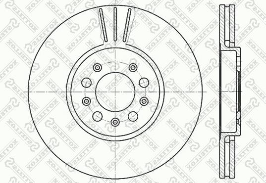 Stellox 6020-4760V-SX - Тормозной диск autospares.lv