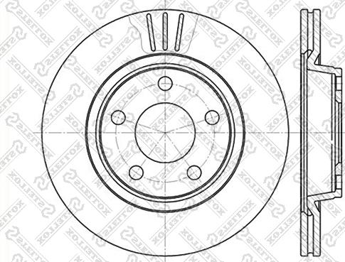 Stellox 6020-4762V-SX - Тормозной диск autospares.lv