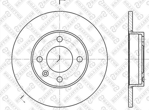 Stellox 6020-4704-SX - Тормозной диск autospares.lv