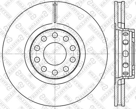 Stellox 6020-4780V-SX - Тормозной диск autospares.lv