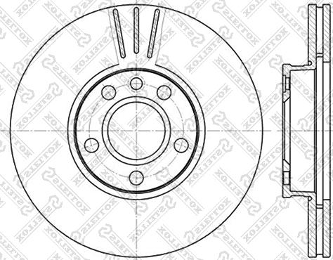 Stellox 6020-4783V-SX - Тормозной диск autospares.lv