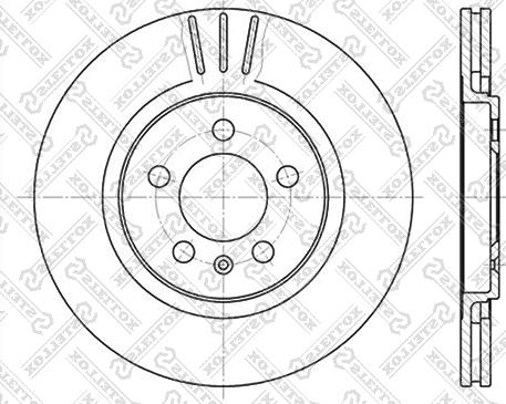 Stellox 6020-4735V-SX - Тормозной диск autospares.lv