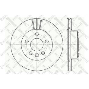 Stellox 6020-4733VK-SX - Тормозной диск autospares.lv