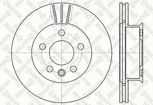 Stellox 6020-4733V-SX - Тормозной диск autospares.lv