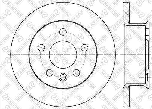 Stellox 6020-4732-SX - Тормозной диск autospares.lv