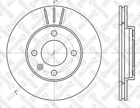 Stellox 6020-4724V-SX - Тормозной диск autospares.lv