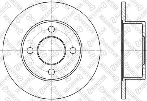 Stellox 6020-4723-SX - Тормозной диск autospares.lv