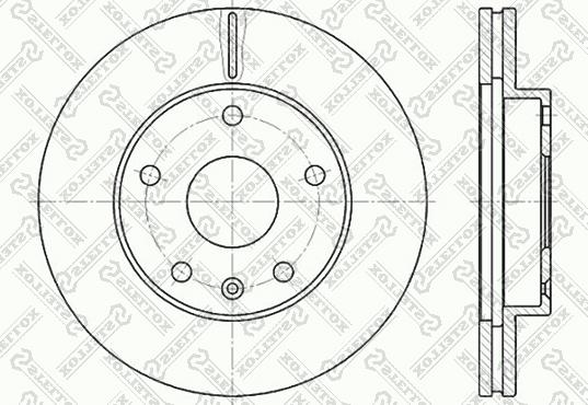 Stellox 6020-5006V-SX - Тормозной диск autospares.lv