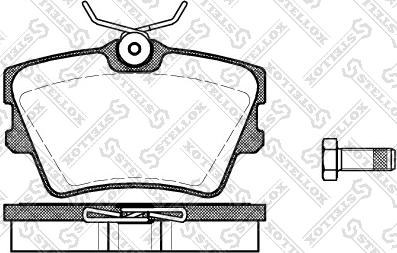 Stellox 602 000B-SX - Тормозные колодки, дисковые, комплект autospares.lv