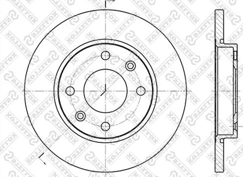 Stellox 6020-1926-SX - Тормозной диск autospares.lv