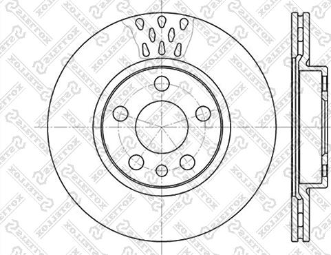 Stellox 6020-1923V-SX - Тормозной диск autospares.lv