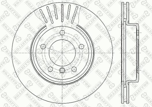 Stellox 6020-1540V-SX - Тормозной диск autospares.lv