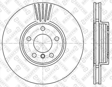 Stellox 6020-1547V-SX - Тормозной диск autospares.lv