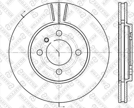 Stellox 6020-1509V-SX - Тормозной диск autospares.lv