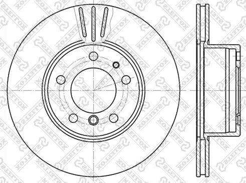 Stellox 6020-1519V-SX - Тормозной диск autospares.lv