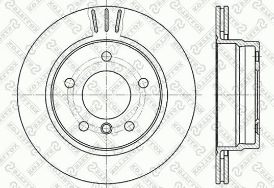 Stellox 6020-1535V-SX - Тормозной диск autospares.lv