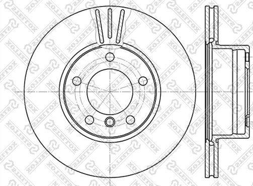 Stellox 6020-1536V-SX - Тормозной диск autospares.lv