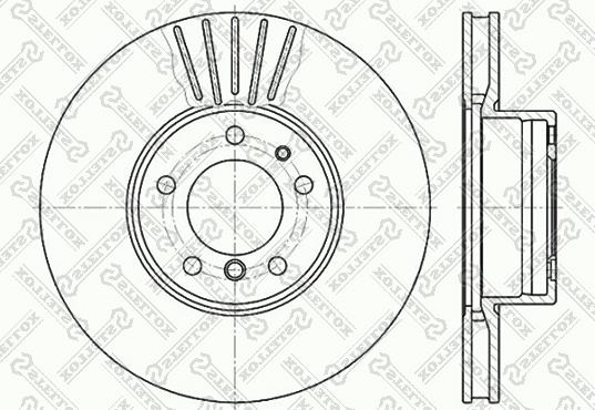 Stellox 6020-1532V-SX - Тормозной диск autospares.lv