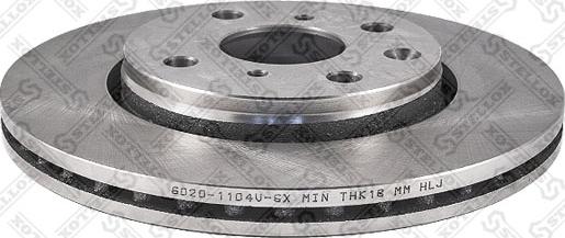 Stellox 6020-1104V-SX - Тормозной диск autospares.lv