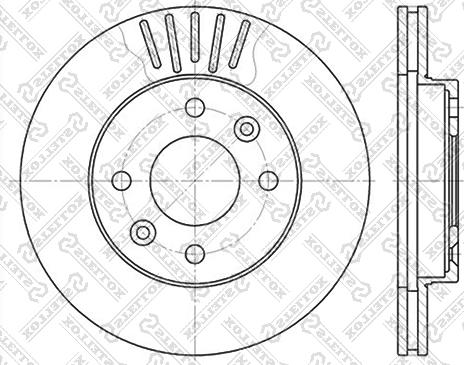 Stellox 6020-3909V-SX - Тормозной диск autospares.lv