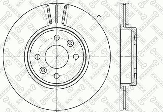 ASAM 71250 - Тормозной диск autospares.lv