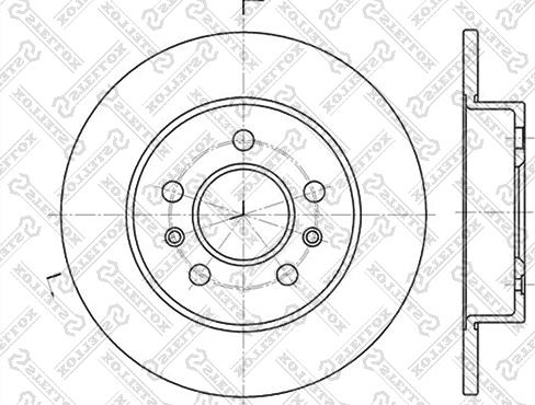 Stellox 6020-3915-SX - Тормозной диск autospares.lv