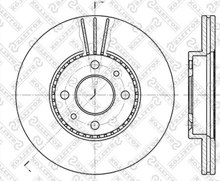 Stellox 6020-3911V-SX - Тормозной диск autospares.lv