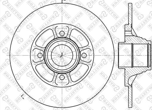 Stellox 6020-3918-SX - Тормозной диск autospares.lv