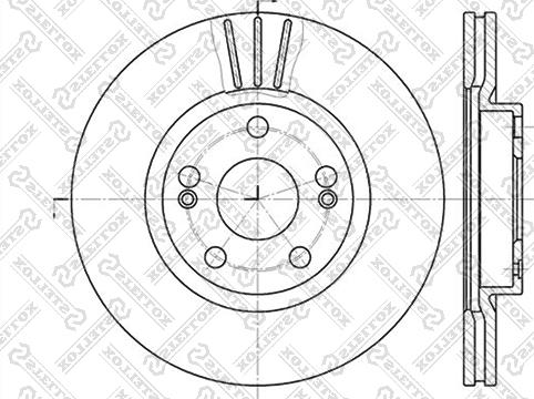 Stellox 6020-3913V-SX - Тормозной диск autospares.lv