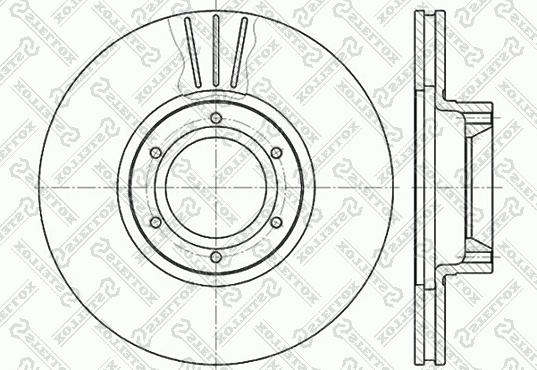 Stellox 6020-3920V-SX - Тормозной диск autospares.lv