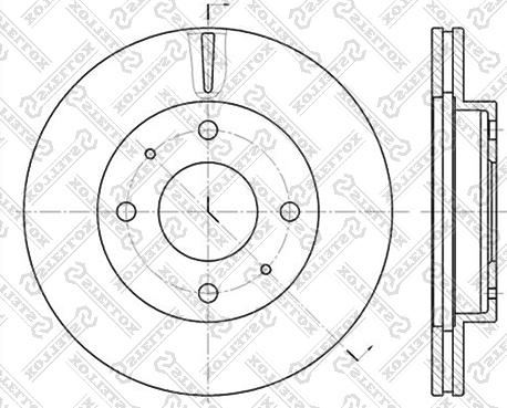 Stellox 6020-3403V-SX - Тормозной диск autospares.lv