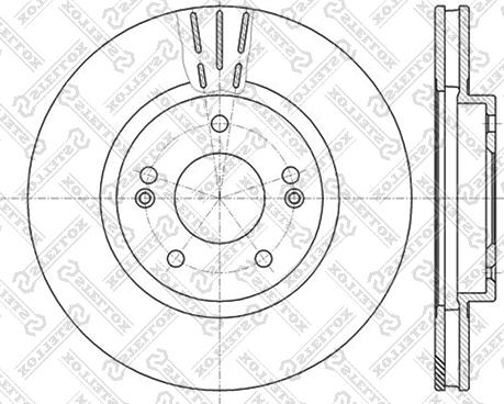 Stellox 6020-3415V-SX - Тормозной диск autospares.lv