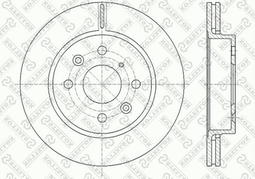 Stellox 6020-3501V-SX - Тормозной диск autospares.lv