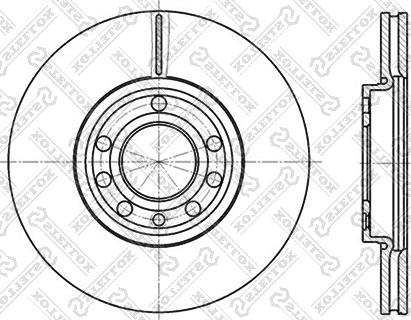 Stellox 6020-3645V-SX - Тормозной диск autospares.lv