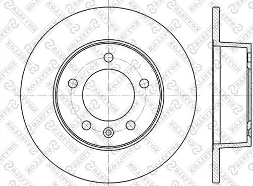 Stellox 6020-3643-SX - Тормозной диск autospares.lv