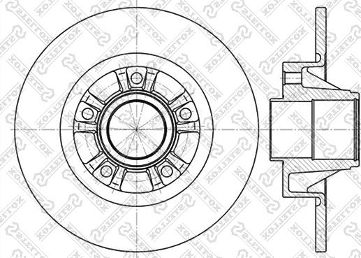 Stellox 6020-3658-SX - Тормозной диск autospares.lv