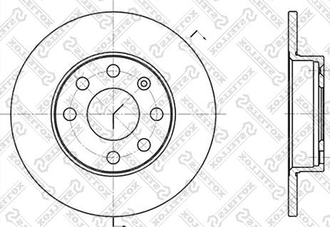 Stellox 6020-3605-SX - Тормозной диск autospares.lv