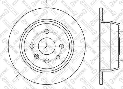 Stellox 6020-3618-SX - Тормозной диск autospares.lv