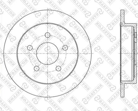 Stellox 6020-3636-SX - Тормозной диск autospares.lv