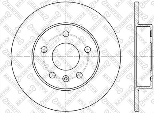 Stellox 6020-3631-SX - Тормозной диск autospares.lv