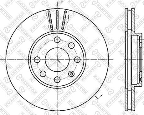 Stellox 6020-3629V-SX - Тормозной диск autospares.lv