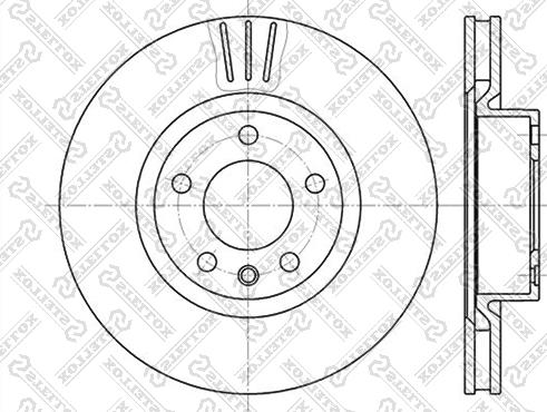 Stellox 6020-3622V-SX - Тормозной диск autospares.lv