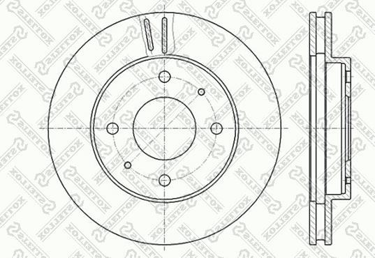 Stellox 6020-3010V-SX - Тормозной диск autospares.lv