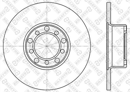 Stellox 6020-3304-SX - Тормозной диск autospares.lv